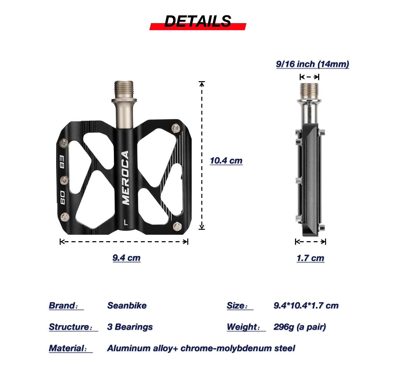 UltraBearing Pro Pedals B083