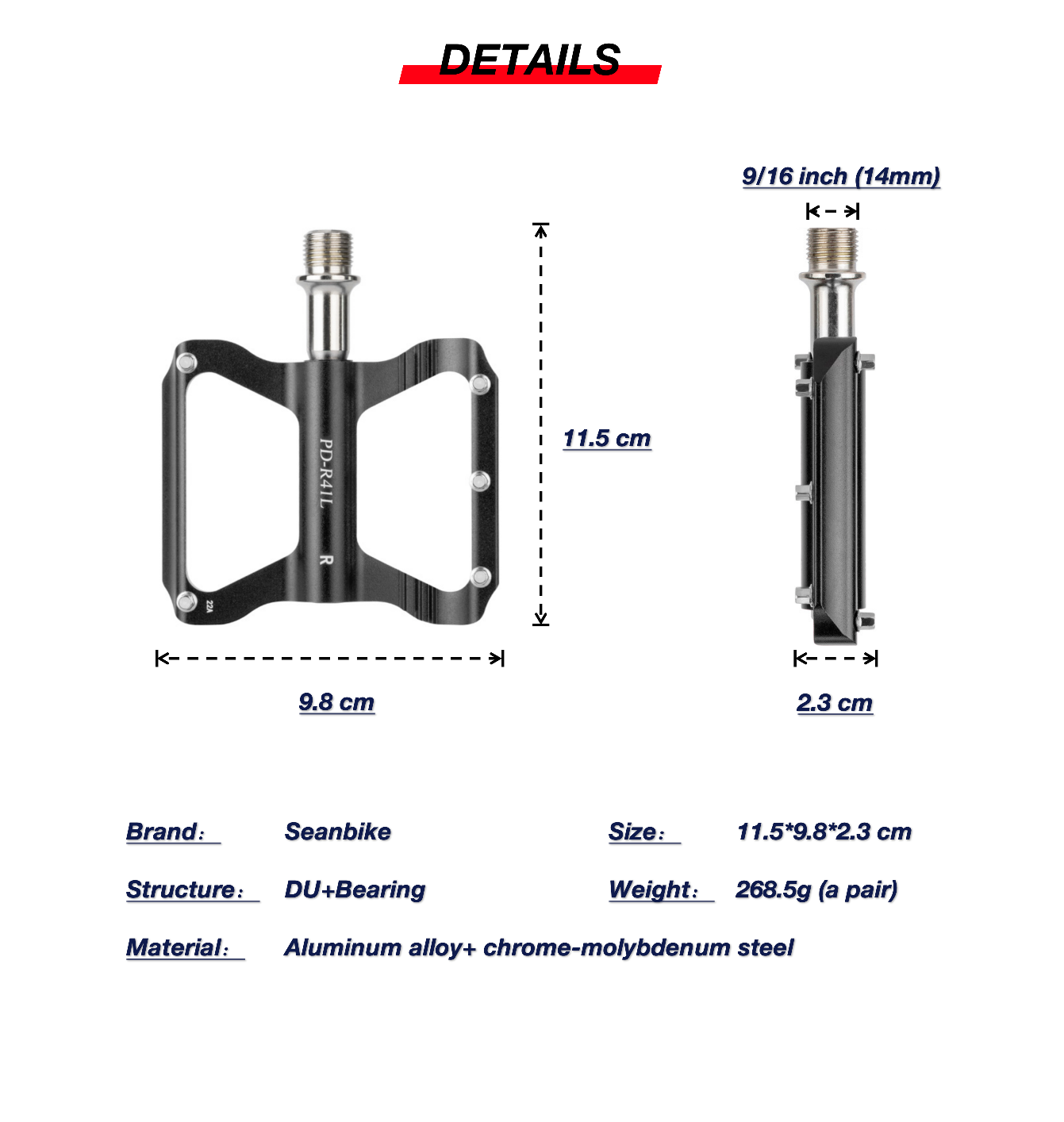 Bearing&DU Pedals